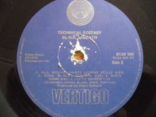 RARE!!! BLACK SABBATH - TECHNICAL ECSTASY VINYL, LP, RECORD